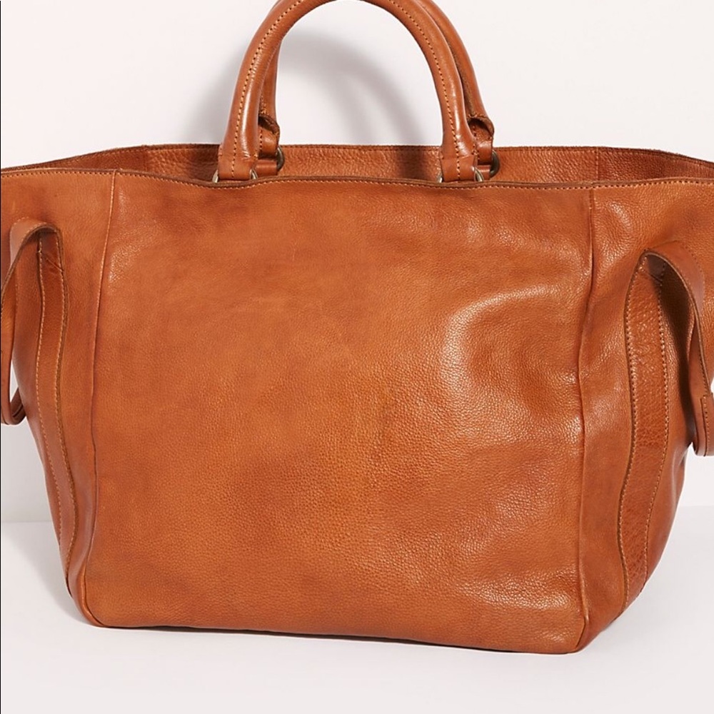 Free people leather tote